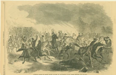 Carga Espléndida de la Caballería de los Estados Unidos en la Batalla de Dug Spring, Misuri